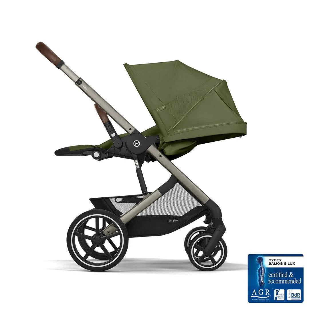 Cybex Balios S Lux Essential Bundle - Taupe/Moss Green