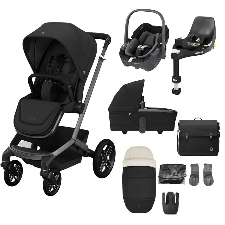 Maxi-Cosi Fame 9 Piece Complete Bundle - Black | Black