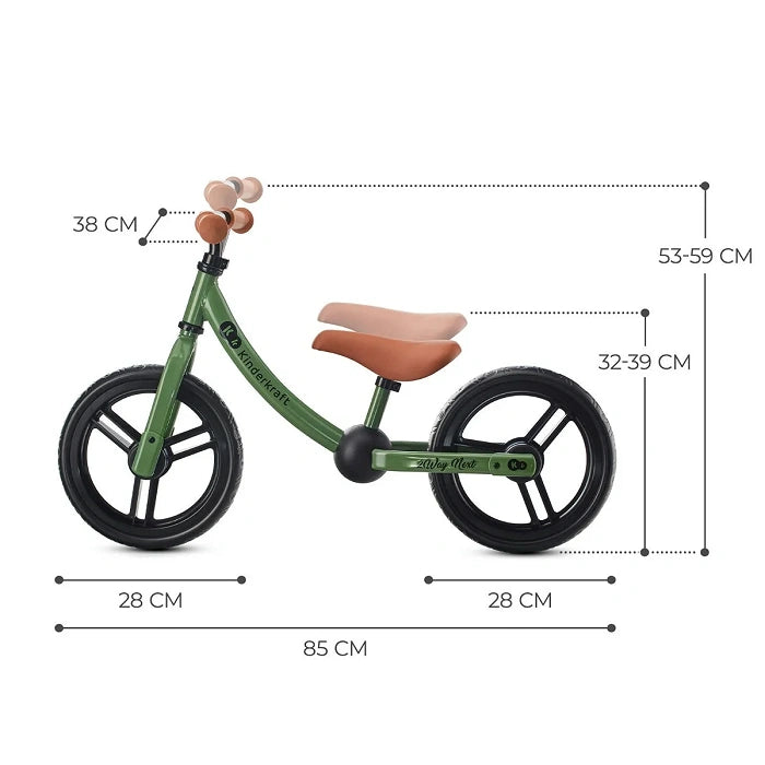 Kinderkraft 2WAY NEXT Balance Bike – Green