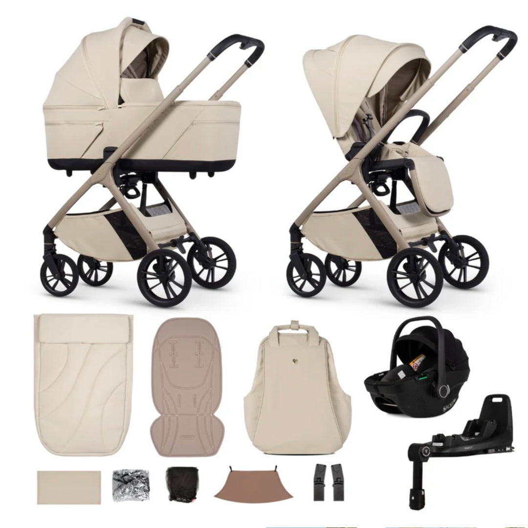 Venicci Tila 14 Piece Luxury Tiago Travel System Bundle - Sabbia