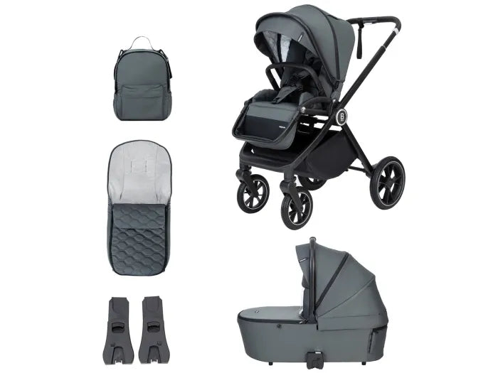 Babymore Kai Pram Pushchair - Forest Grey