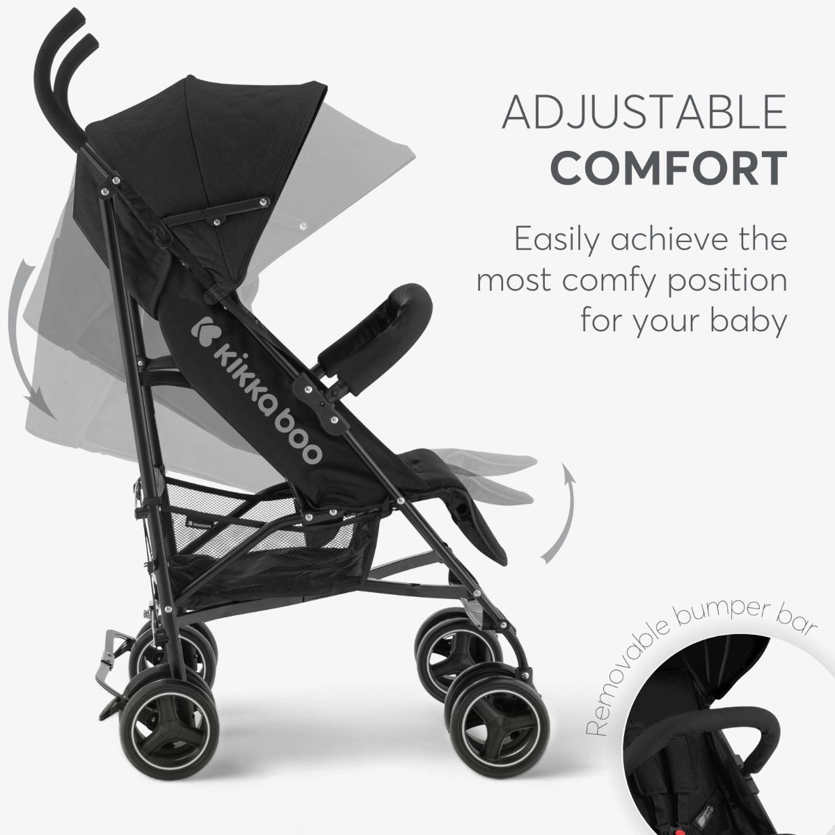 OPEN BOX Kikkaboo Lightweight Beetle Stroller - Beige