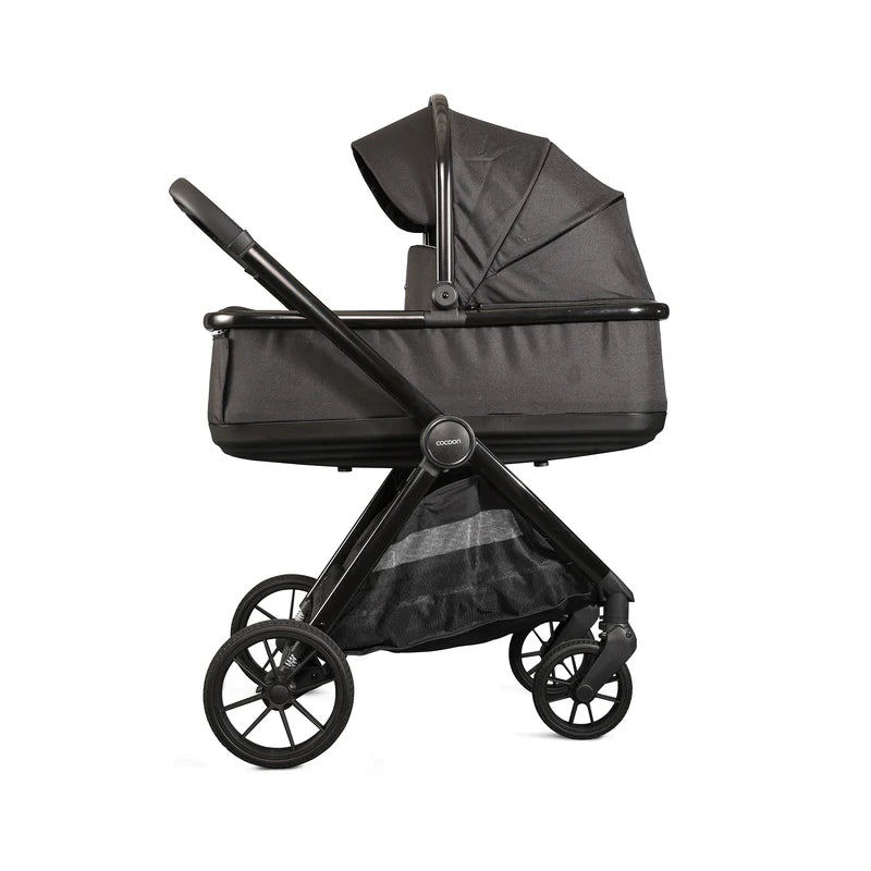 Mee-Go Cocoon Pushchair Bundle with Accessories – Liquorice