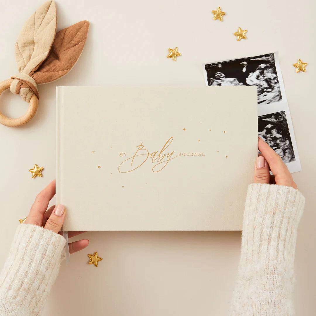 Blush & Gold Baby Memory Book - Ivory