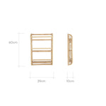 CuddleCo Aria Wave Bookshelf - Rattan