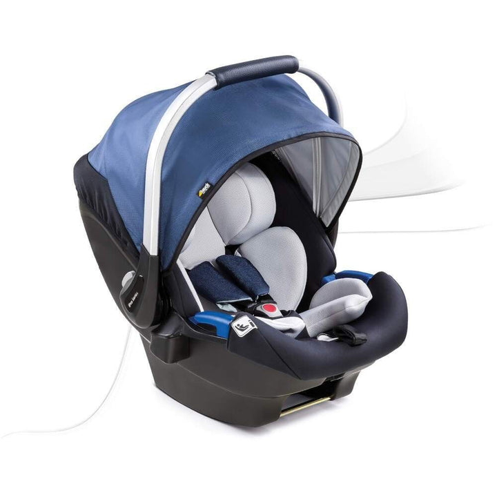 EX DISPLAY Hauck iPro iSize 0+ Infant Car Seat (Denim) + IPro Isofix Base