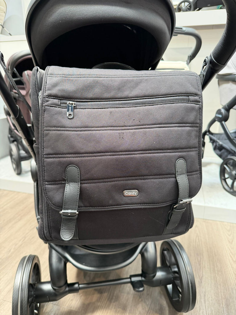 PRE LOVED iCandy Peach 7 Double Pushchair Bundle - Jet/Black