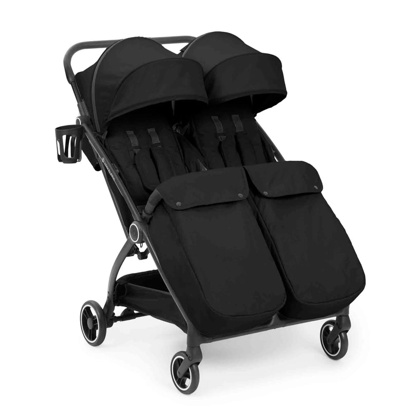 Ickle Bubba Aries Double Max Autofold Stroller - Black