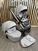 EX DISPLAY Mee-go Milano Natura 2-in-1 Travel System - Cappucino