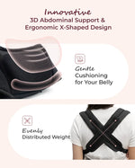 Momcozy 2-In-1 Hip Seat Baby Carrier - Black