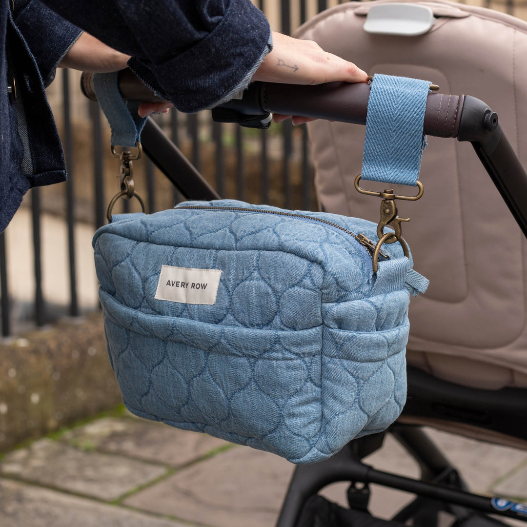 Avery Row Pram Organiser Bag - Denim