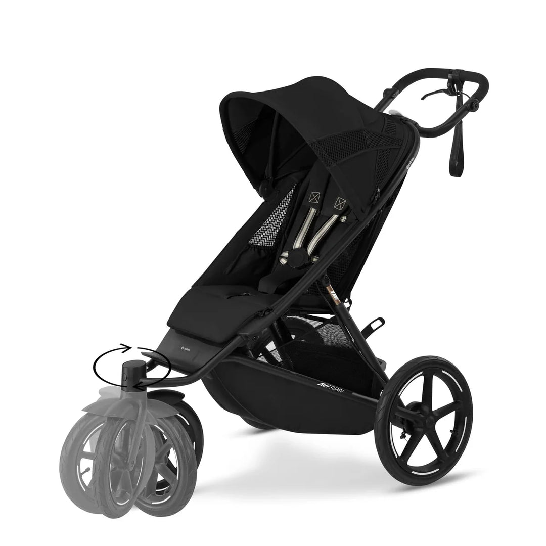 Cybex AVI Spin 3 Wheel Pushchair - Moon Black