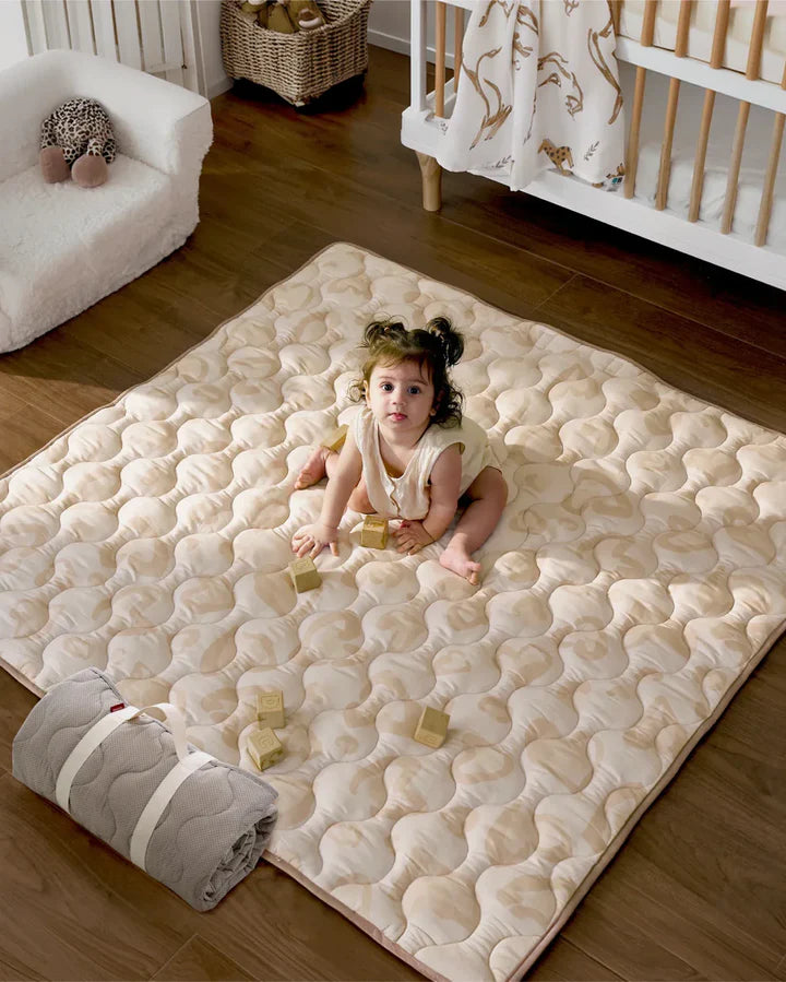 Momcozy Baby Portable Play Mat - Leopard Brown