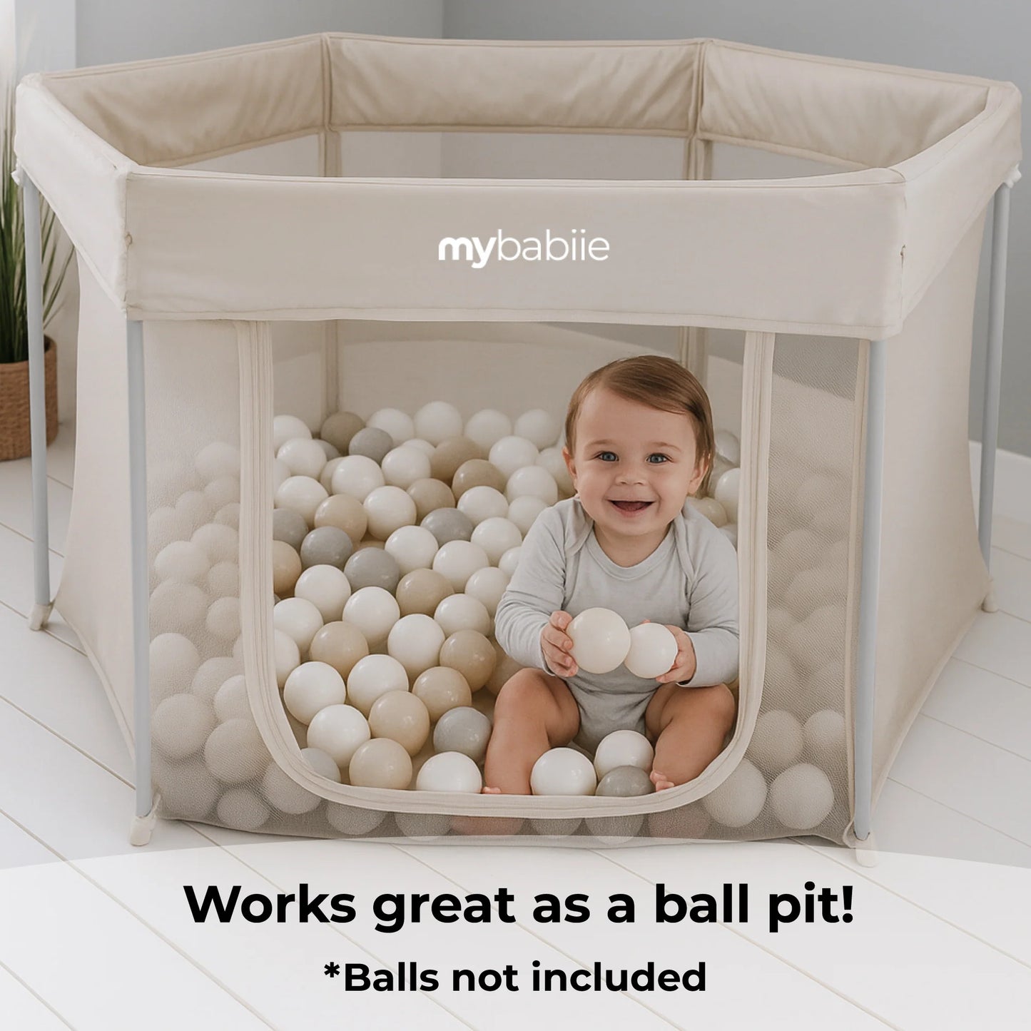 My Babiie Baby Playpen - Ivory