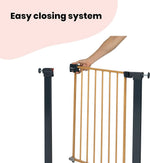 Safety 1st Easy Close Metal SecureTech Stair Gate - Natural/Black