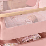 Tutti Bambini Cozee Air 2 Bedside Crib - Drifted Oak/Blush