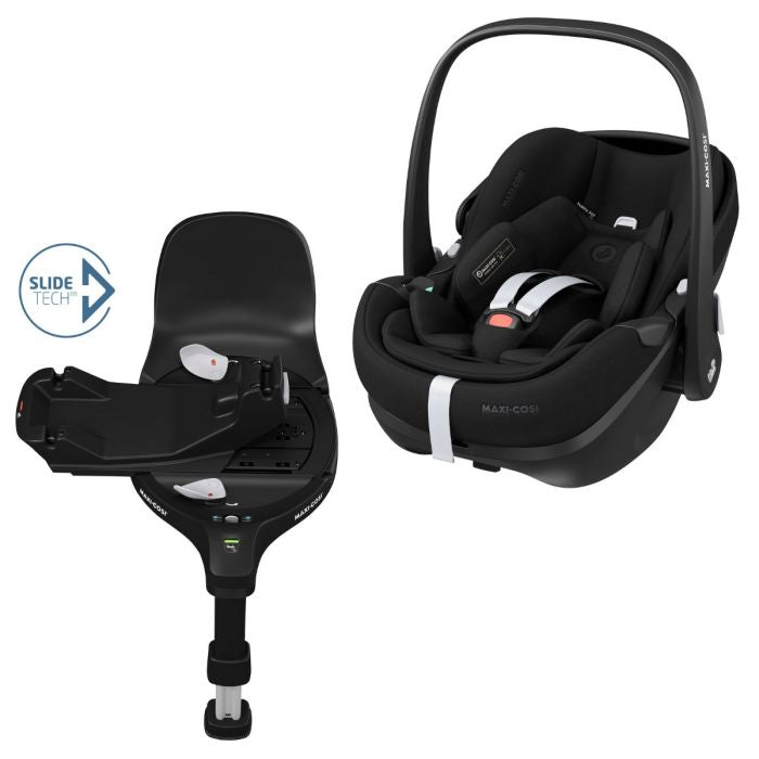 iCandy Peach 7 All-Terrain Complete Pushchair Bundle with Maxi-Cosi Pebble 360 Pro Car Seat & Base - Storm Grey