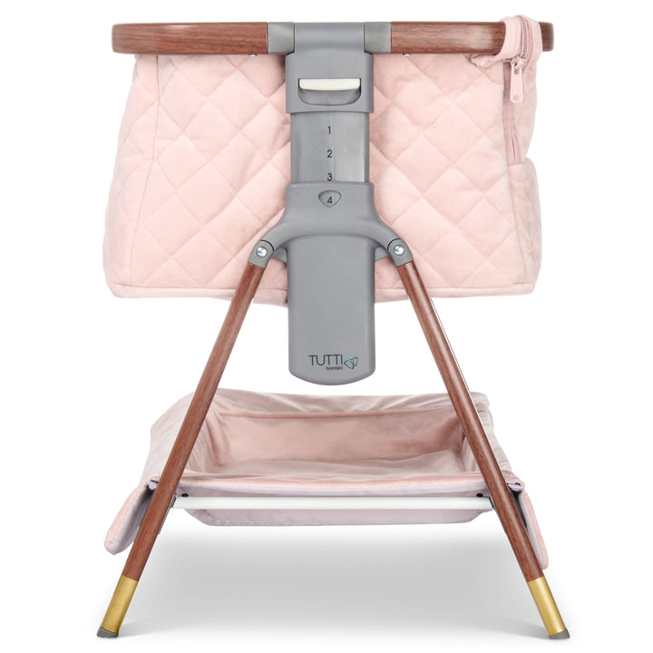 Tutti Bambini CoZee Luxe Mini Me Crib - Walnut & Blush