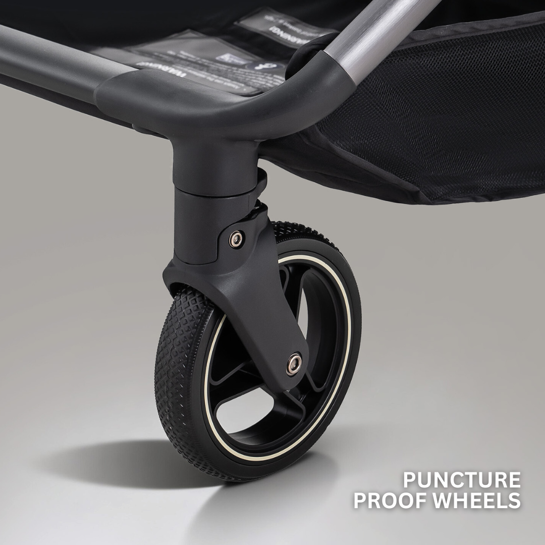 JoviKids Ayla Compact Twin Pushchair - Black