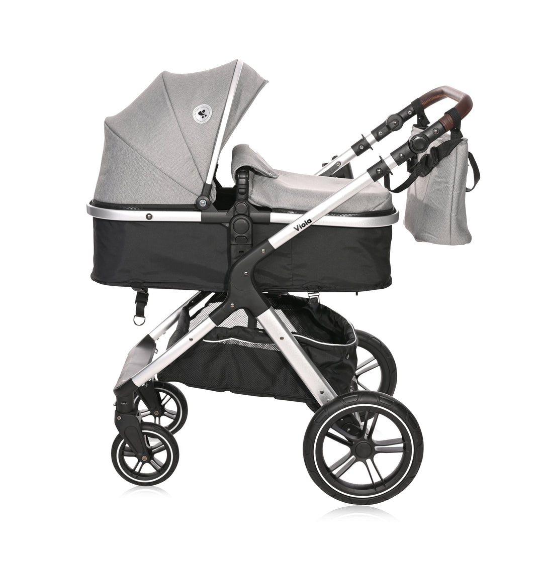 Lorelli Viola 3in1 Travel System Inc Spirit Car Seat - Grey