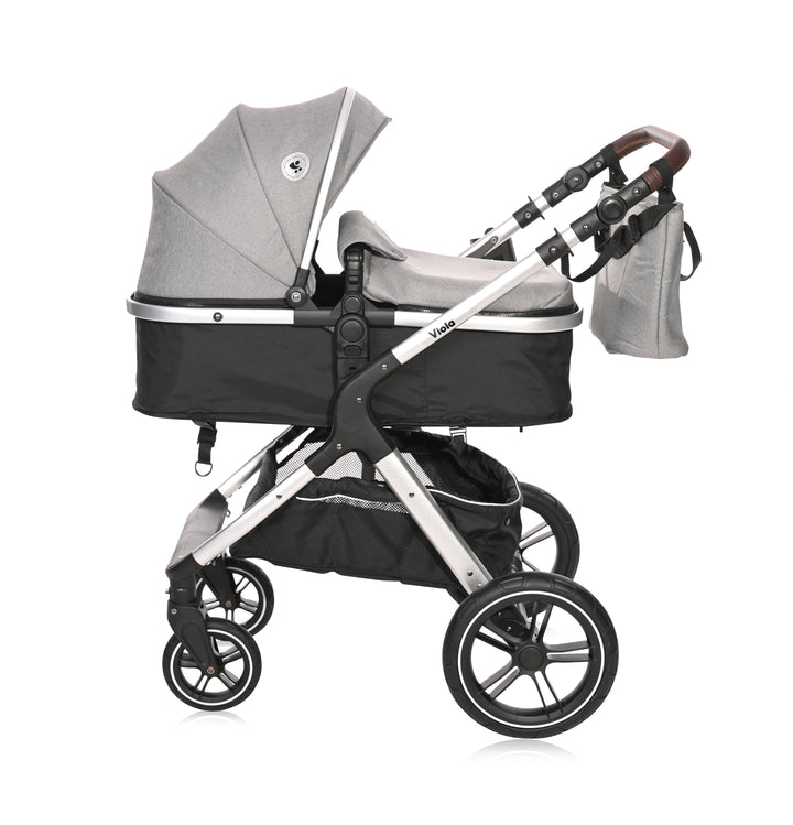Lorelli Viola 3in1 Travel System Inc Spirit Car Seat - Grey