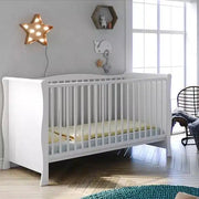 Little Acorns Traditional Sleigh Cot Bed – White