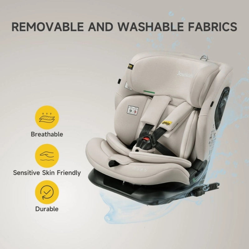 JoviKids Cici TT i-Size Car Seat – Milkstone