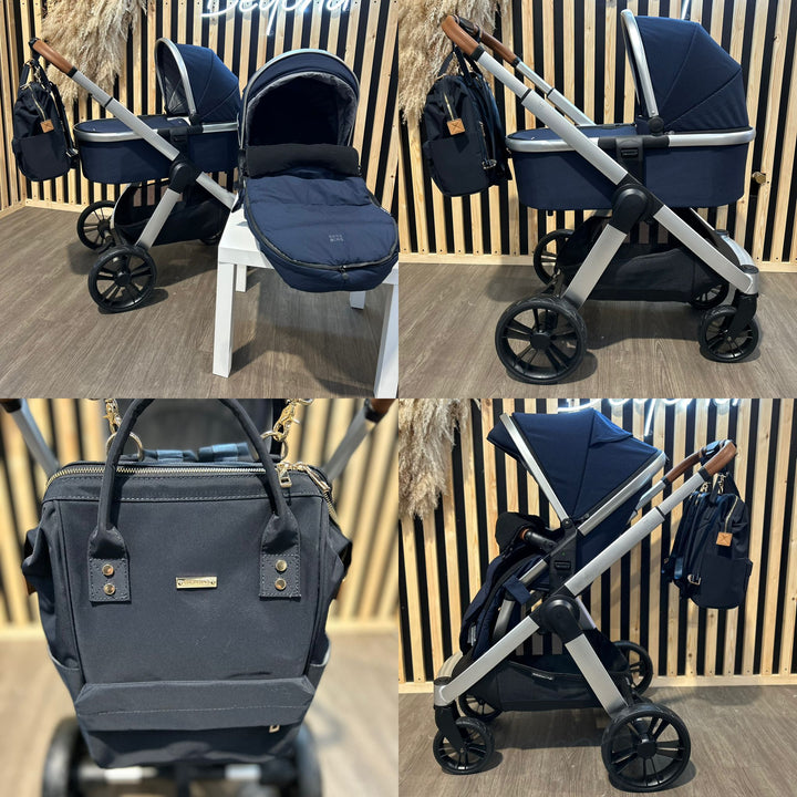 PRE LOVED Bababing Raffi Pram & Pushchair - Navy