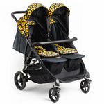 Roma Gemini Double Pushchair - Sunflower