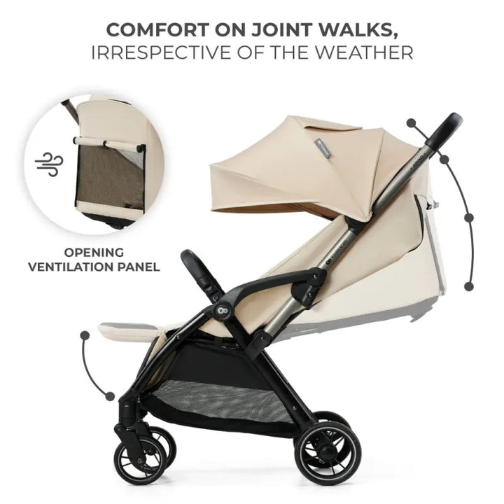 Kinderkraft Apino Compact Stroller - Dune Beige