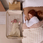 Tutti Bambini Cozee Zen Bedside Crib - Sand
