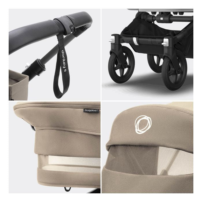 Bugaboo Donkey 6 Double Essential Stroller Bundle - Desert Taupe