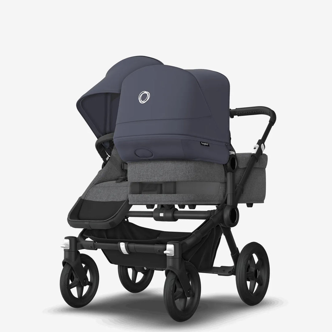 Bugaboo Donkey 5 Duo Double Pushchair - Stormy Blue/Grey Melange/Black