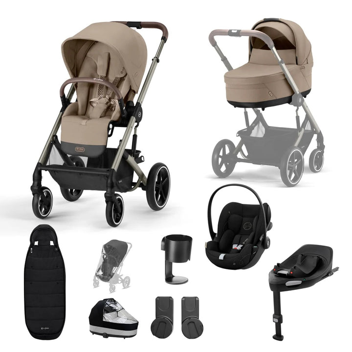 Cybex Balios S Lux Luxury Cloud G Travel System- Almond Beige