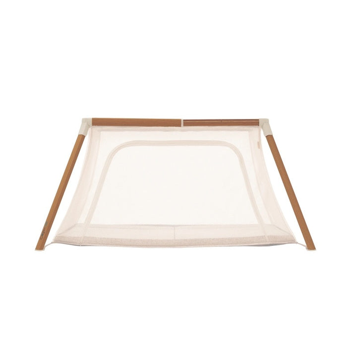 Tutti Bambini CoZee Go 3-in-1 Bassinet, Travel Cot & Playpen-Scandinavian Walnut/Ecru