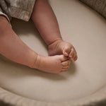 The Little Green Sheep Organic Moses Basket Fitted Sheets - Truffle