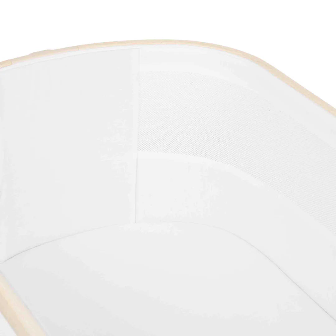 Ickle Bubba Bubba&Me Luxe Bedside Crib - Biscuit