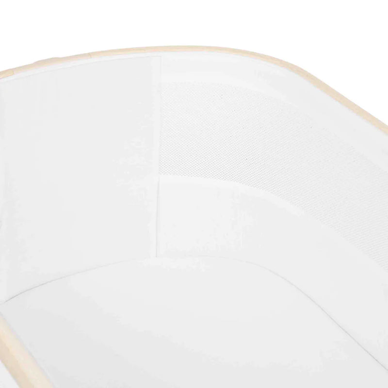 Ickle Bubba Bubba&Me Luxe Bedside Crib - Biscuit