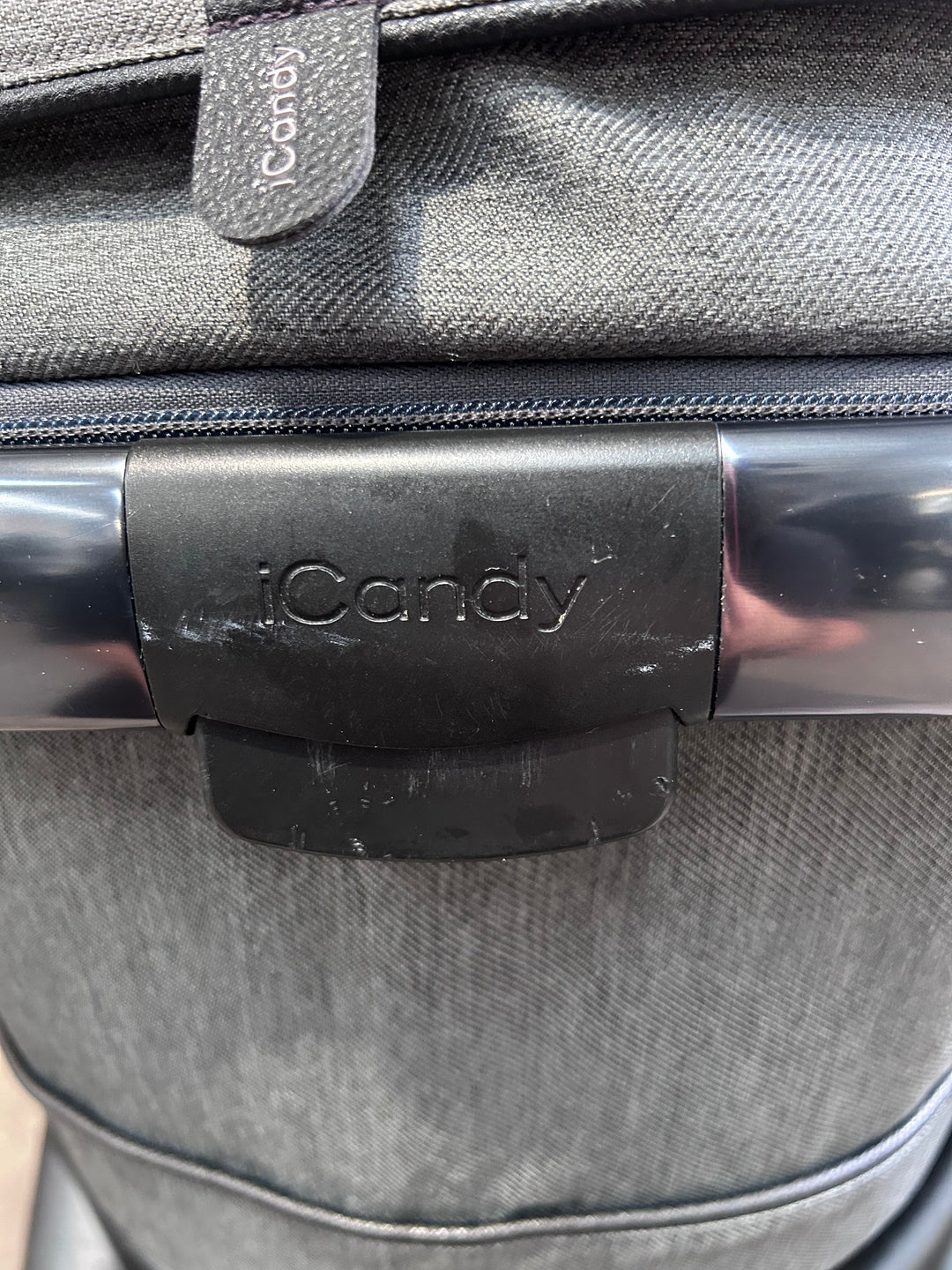 PRE LOVED iCandy Peach 6 Travel System - Dark Grey Twill