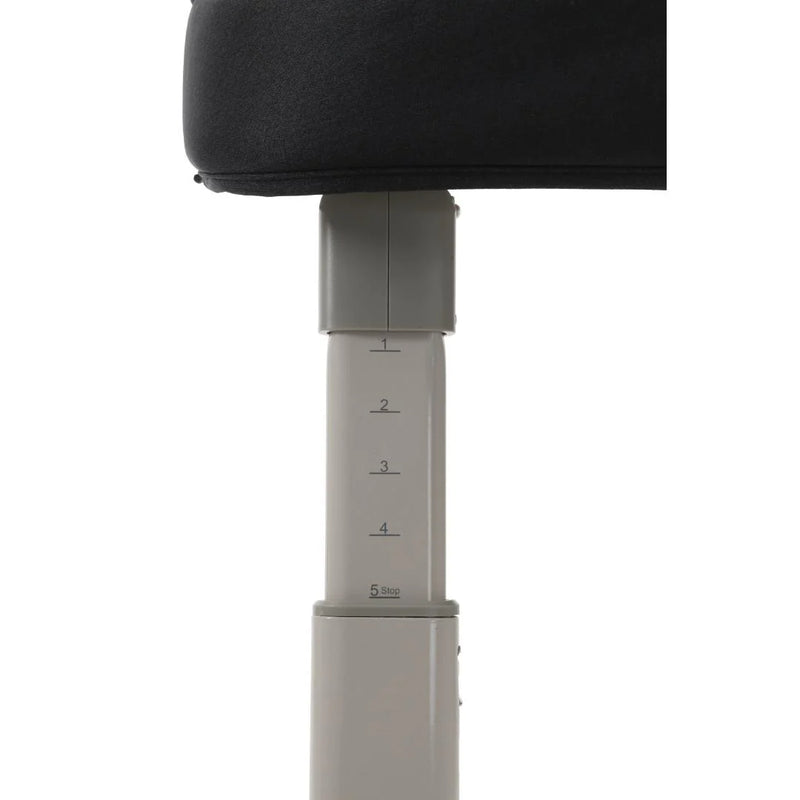 Oyster Drop Side Wiggle Crib Co-Sleeper - Carbonite