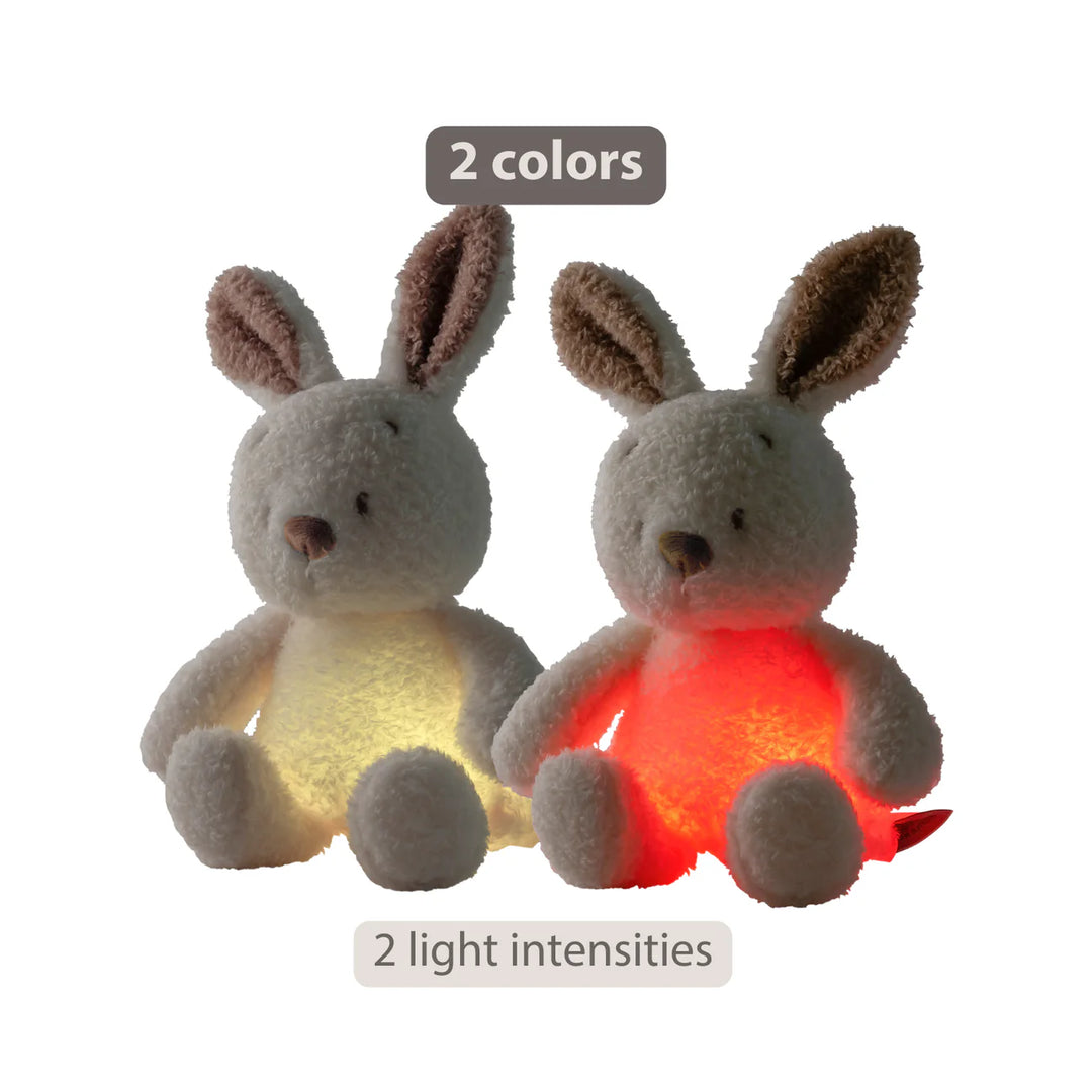 Nattou Mini Cuddly Bunny Nightlight - Teddy Vanilla