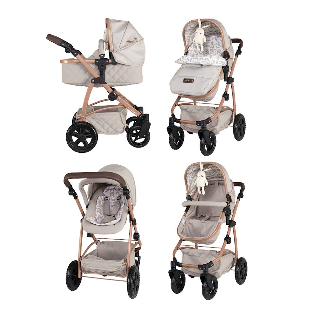 Cosatto Wow 3in1 Complete Dolls Travel System Set - Whisper