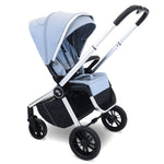 My Babiie MB450i 3in1 Travel System with Rotating Car Seat + Base - Steel Blue