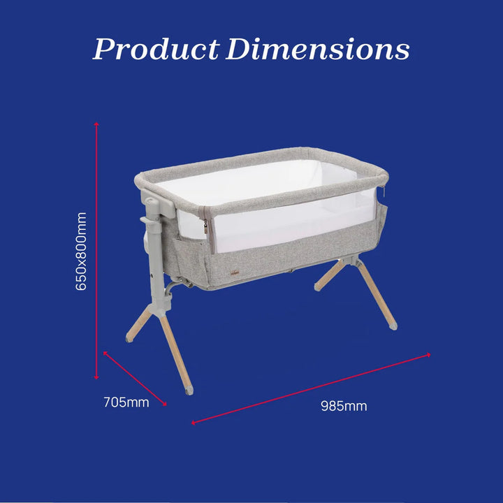 Chicco Next2Me Armonia Bedside Crib (Including Motion Sensor Light) - Scandinavian