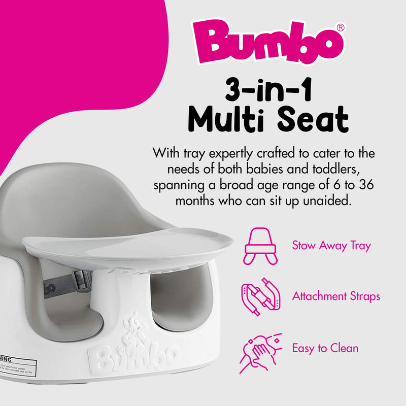 Bumbo Multi Seat - Salt Bush + 3 Suction Toys Bundle