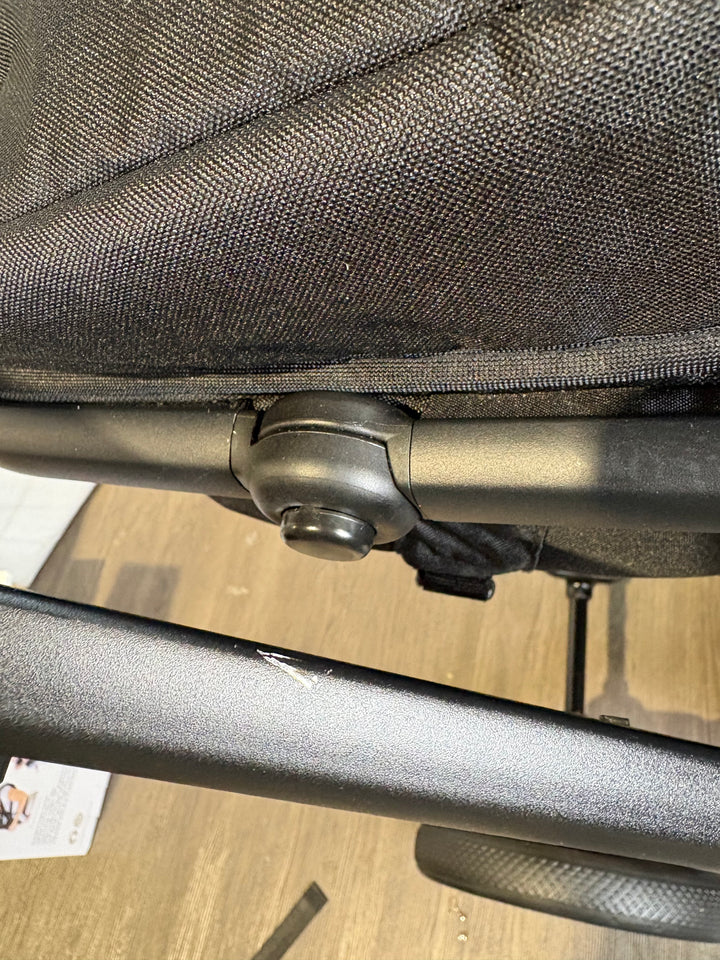 PRE LOVED My Babiie MB33 Twin Pushchair with Infant Carrier - Black Leopard