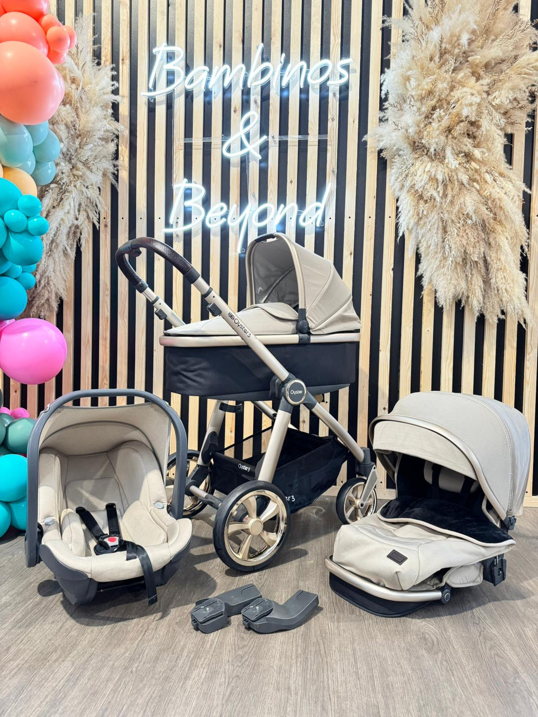 PRE LOVED BabyStyle Oyster 3 Luxury Bundle – Champagne