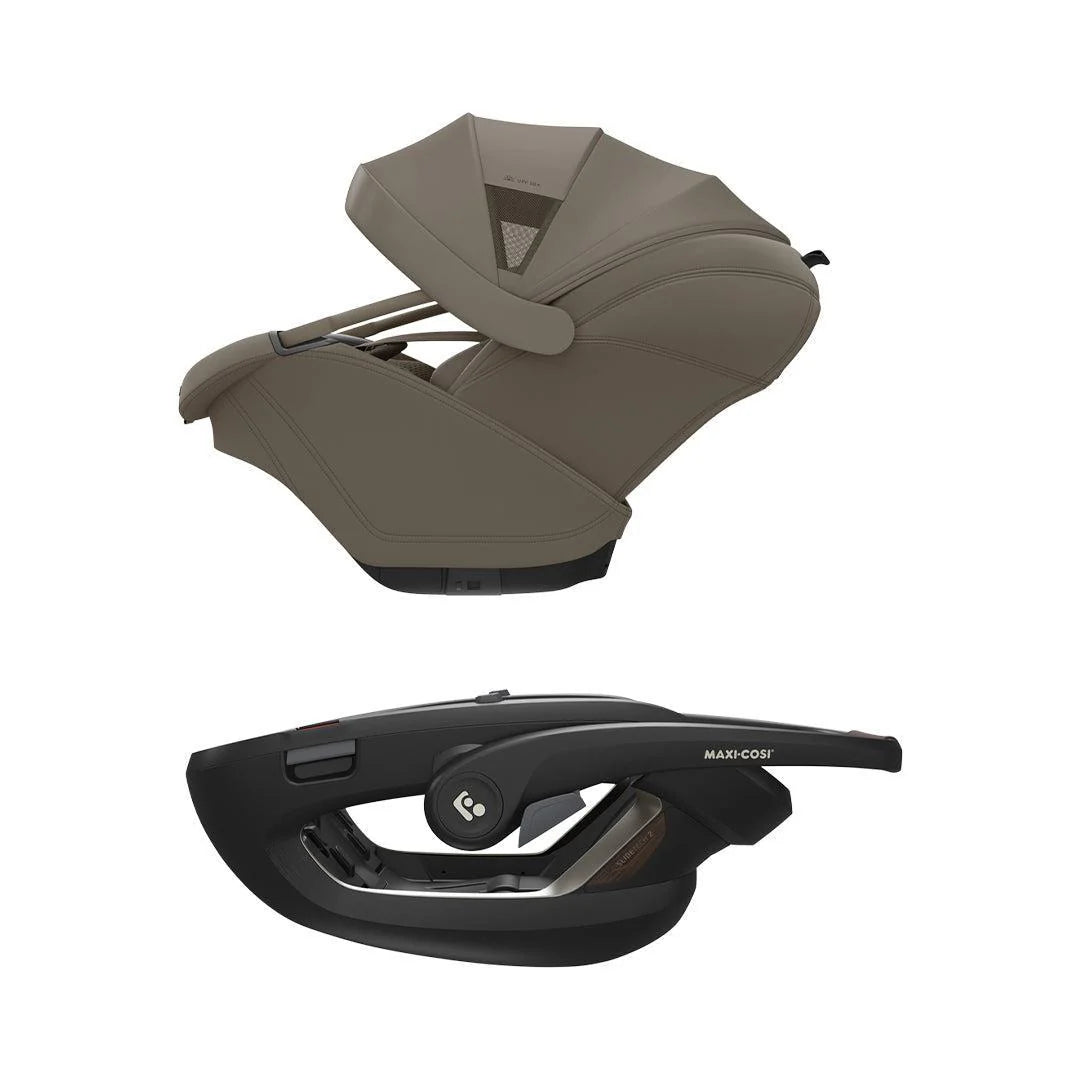 Maxi-Cosi Fame Cabin Zero G Coral Slide Pro Travel System Bundle - Oak Truffle