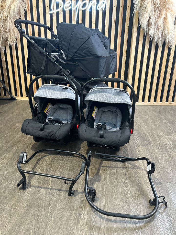 PRE LOVED My Child Easy Twin Stroller - Grey