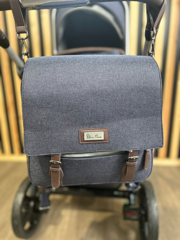 PRE LOVED Silver Cross Wave Single To Double Pushchair - Midnight Blue